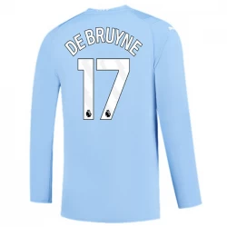Manchester City Kevin De Bruyne #17 Fodboldtrøjer 2023-24 Hjemmebanetrøje Mænd Lange Ærmer